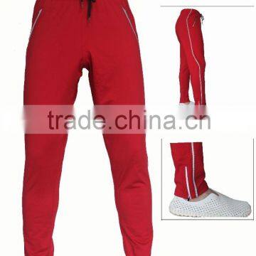 2016 hot sale quality 50+ UV protection burgundy relaxed fitness long pant for running yoga