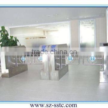 stainless steel security barrier supermarket entrance access control turnstile manual swing gate with smart card