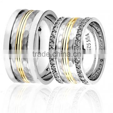 925K Sterling Silver Wedding Band His Her High Newest Model Handmade Ring BSVYS027