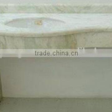 High quality top grade white import marble volakas white marble Vanity tops