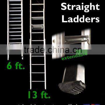 Aluminium 3 Section Straight Ladders 6 Ft.