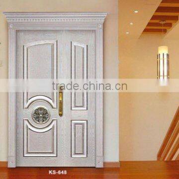 white composited main door