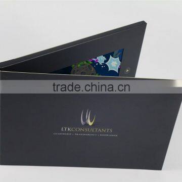 2015 hot sale video card 7inch video booklet video mailer for promotional