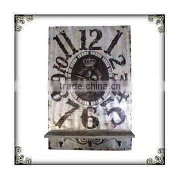 Retro number shelf clock