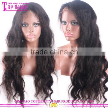 Qingdao top beauty wig in stock natural hairline full lace wig indian women hair wig price