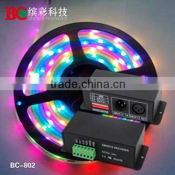 BC-802-1809 DC5V-24V Dream Color TM1809 Dmx Decoder ic 1809 Dmx Controller Led DMX Driver DC5V-24V photo-4