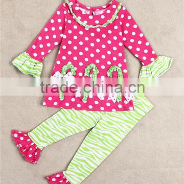 children christmas clothes little girl ruffle clothing set