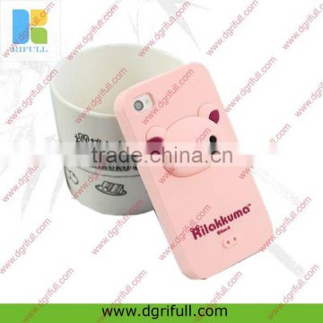 Fancy silicone mobile phone case for iphone 4