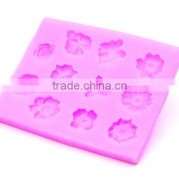 Flower shape silicone fondant mold cake mold flower fondant mold