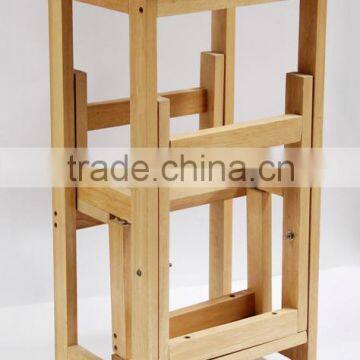 Wood Step Ladder Stool, Portable Folding Step Stool, Baby Step Stool