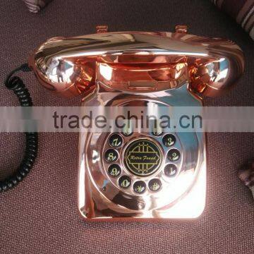 Gold Retro Telephone