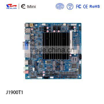 Fanless nano itx motherboard with intel j1900 processor for industrial pc