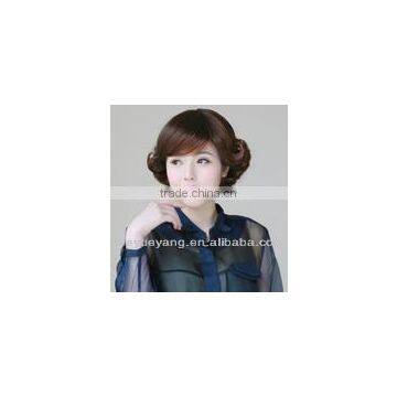 Elegant and fashion short curly wig for white women