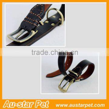 Hot Selling Adjustable Genuine Leather Dog Collars photo-4