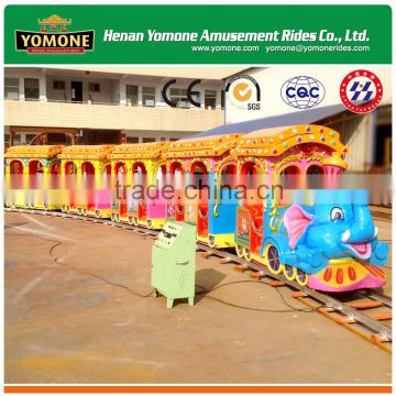 Interesting amusement park track train rides children lovely games electric track train