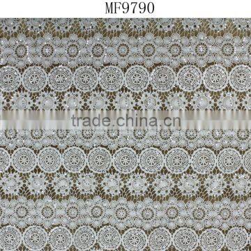 Wholesale sequin lace fabric african cord lace