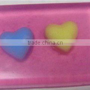 love shape soap
