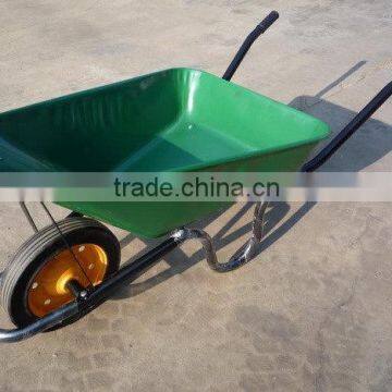 Green color wheelbarrow, high quality single wheel barrow