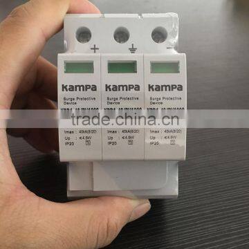 High quality 3 phase 1000V DC SPD 20/40KA Voltage Protector Lightning Surge Protector Device