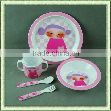 melamine kids breakfast set