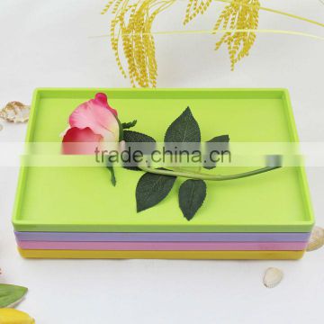 1494 sweet color melamine tray in green