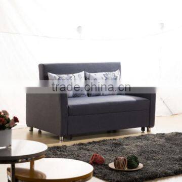 Two Seats Folding Sofa Bed With Strong Wood Frame
