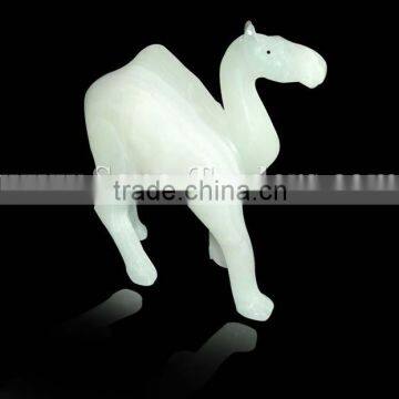 Natural Marble Onyx Designed Marble Fancy Camel, Multi Green