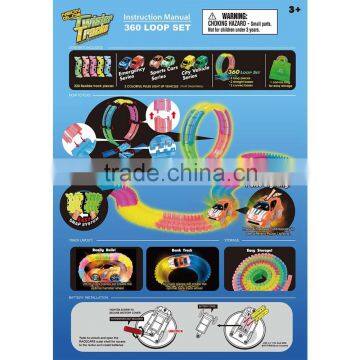 Good Quality Bending LED Dump Truck Toy Children Electric Toy Car Price Magic Tracks photo-4