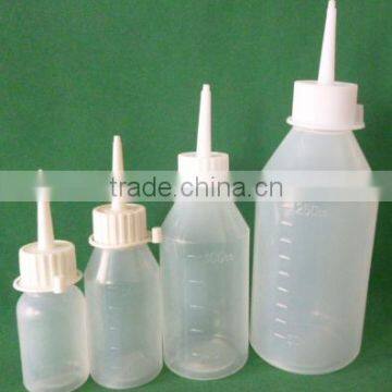 50ml,100ml,150ml,200ml,250ml,300ml,500ml wholesale cheap long dropper wood adhensive glue bottle