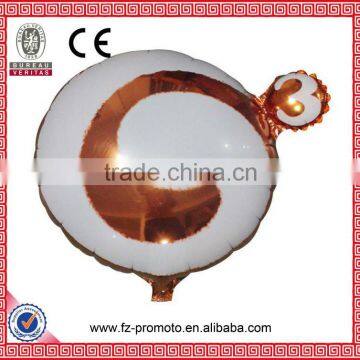 Hot selling inflatable Aluminum film cartoon balloon with rod wedding decoration Made in china