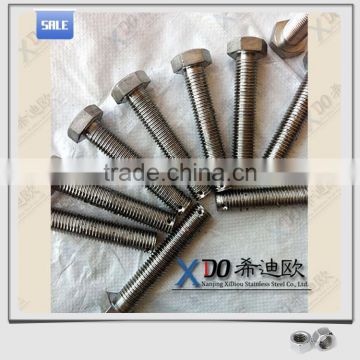 A286/GH2132 EN1.4980 super stainless steel din931 hex bolt nut price list