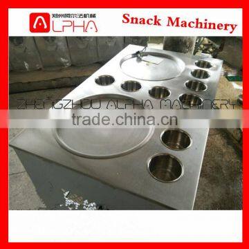 Ten container fried ice cream cold plate roll machine