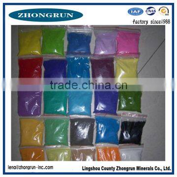 best seller natural colored sand/colored silica sand