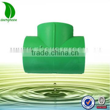 Plastic PP-R water pipe fitting cross equal tee