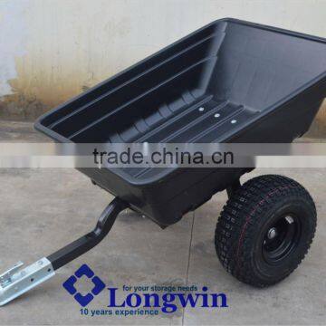 Landscape yard hauler tow trailer, garden cart wagon