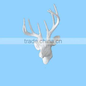 3d deer white modern animal heads wall decor