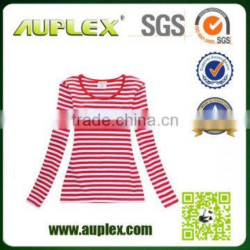 2015 New Fashion Wholesale Black and White Stripe T-shirt Flat Knit Mens Blue Yellow Stripe T-shirt photo-5