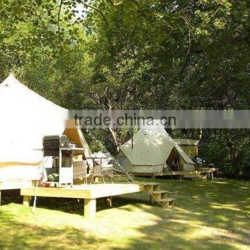 2 Central Poles 6m Emperor Bell Tent Canvas Luxury Camping Bell Tent photo-3