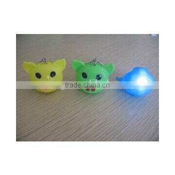 Shape of pigs LED light keychain promotion gift printing logo