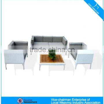 Modern outdoor PE wicker furniture sofa set