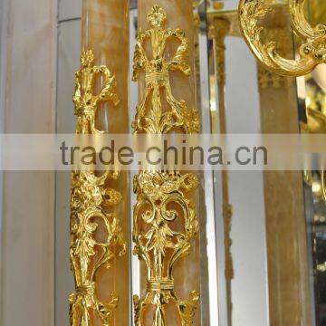 Antique 3 Meters Grandfather Clock, Luxury 24K Gold Copper Standing Clock, Home Decorative Grandfather Clock photo-6