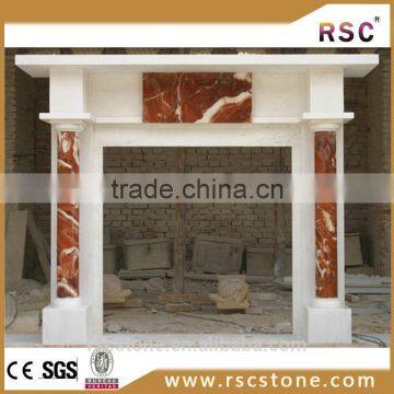 Popular sale hand carved marble fireplace with cheap price