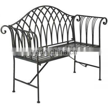 Top selling antique brown iron garden bench