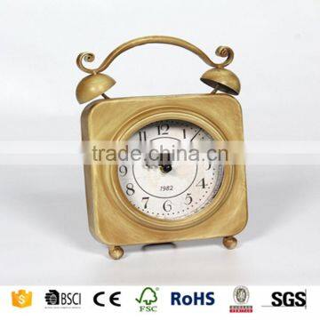 Cheap!!! Round Small MDF Table Clock Small Wooden Table Clock photo-2