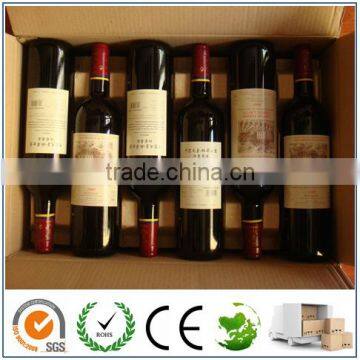 ECO Molded Pulp Wine Pack/Wine Tray/Wine Shipper/6 Bottle Wine Packaging