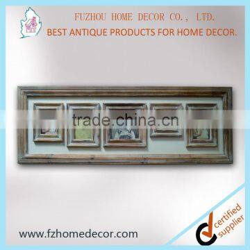 Antique Wooden Multi Photo Frame With Magnet Cork photo-3