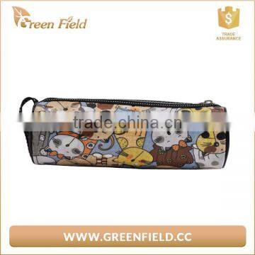 promotional cheap custom bulk canvas pencil case