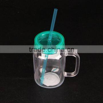 Low price products 520ml plastic straw cup