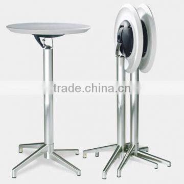 fashion modern outdoor folded ABS top brushed aluminum high cocktail table bar table LQ- BT309