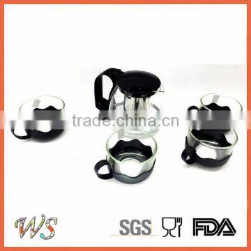 Heat Resistant Glass Tea Pot With Filter Glass Tea Kettle photo-2